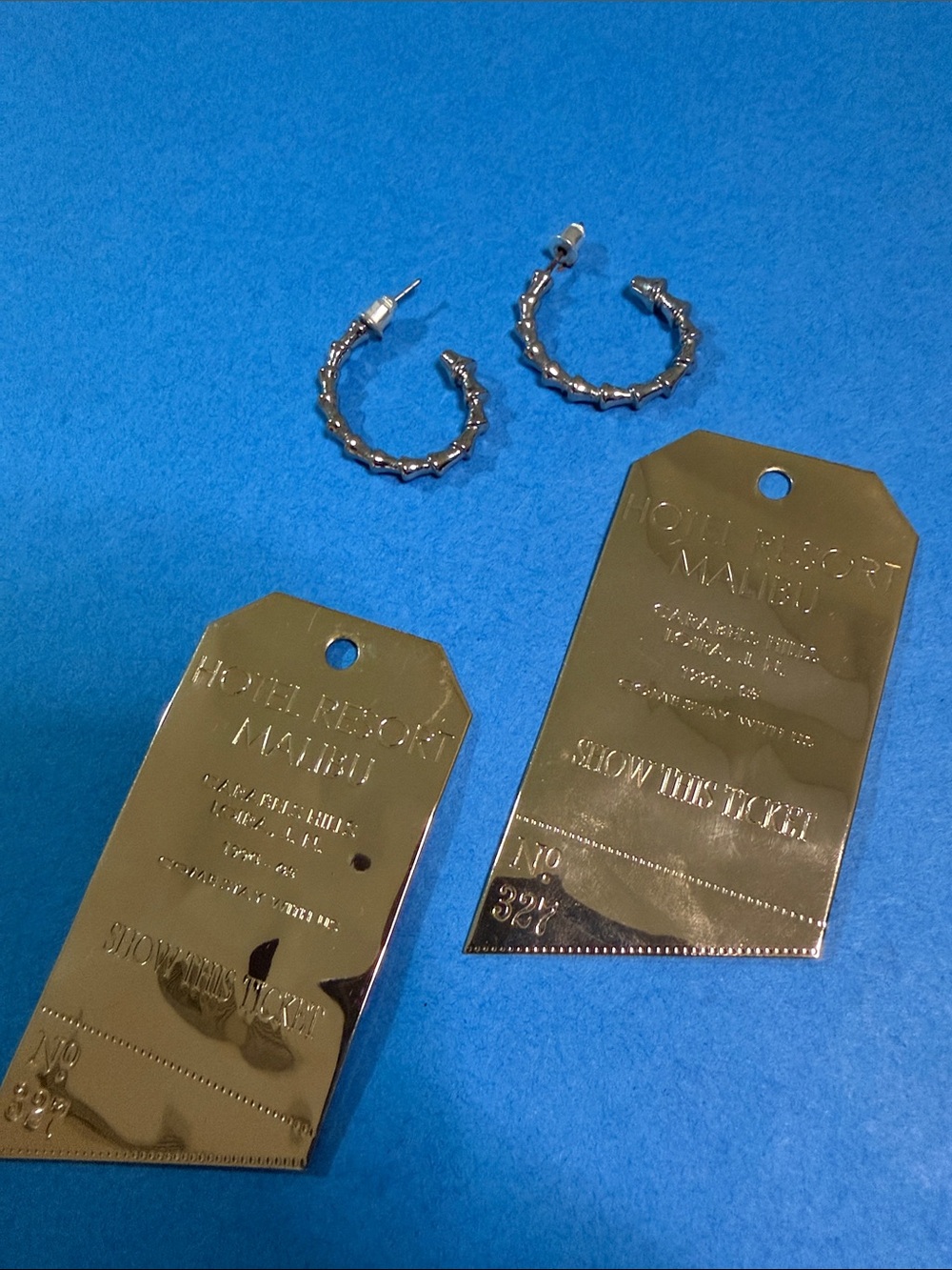 Zara Silver Textured Hoop Earrings - 2in 1 women Accessories